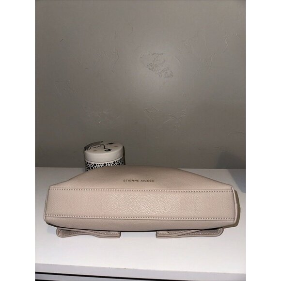 Etienne Aigner Bombe"A" Clutch Handbag Tan Leather New - Picture 5 of 10